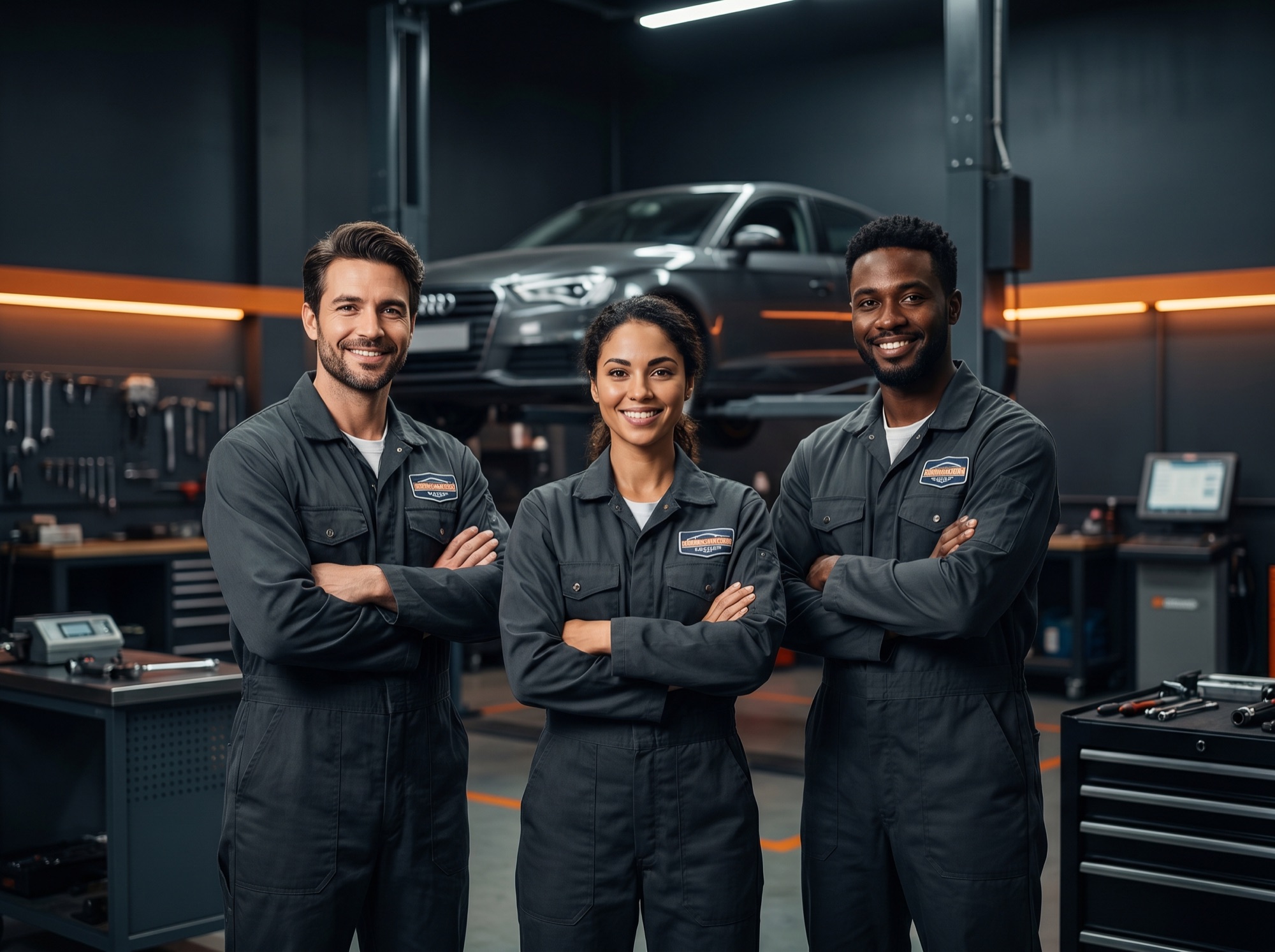 Das Werkstatt-Team von PZ Kfz Service